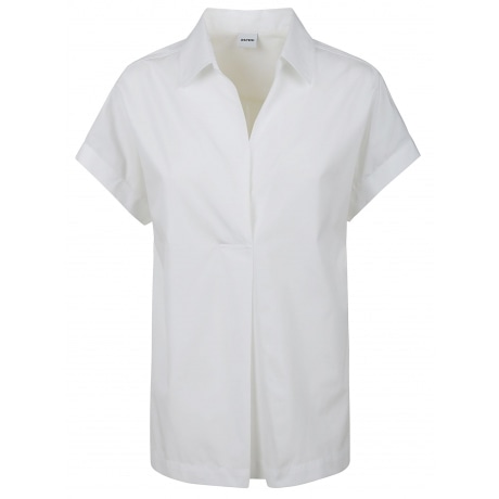 Aspesi Camicia manica corta donna bianco in cotone