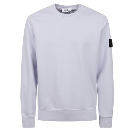 Stone Island Felpa glicine uomo girocollo in cotone