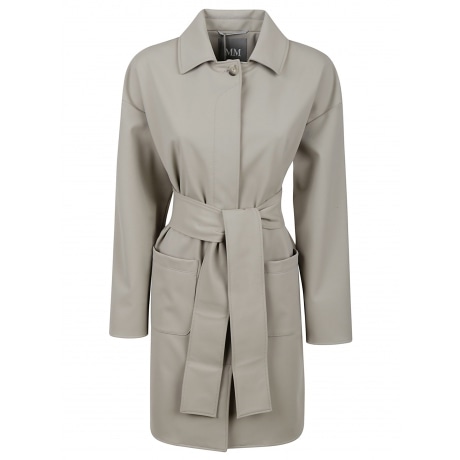 Max Mara cappotto donna in nylon sabbia