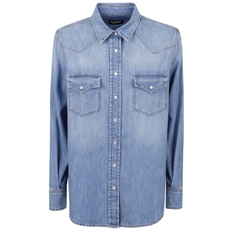 Dondup Camicia donna over in denim