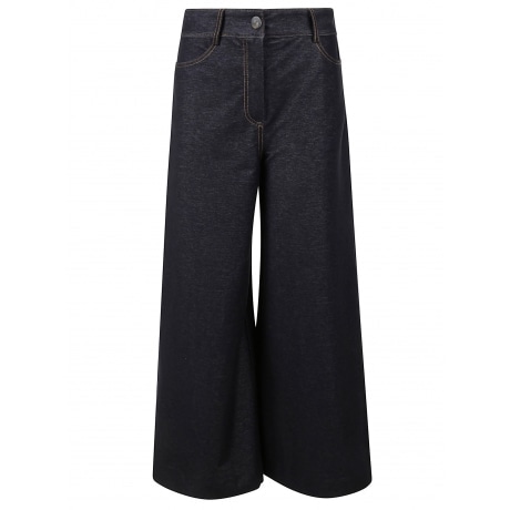 Max Mara Pantalone donna effetto denim blu