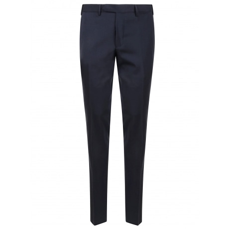 Santaniello Pantalone uomo blu in tela di lana