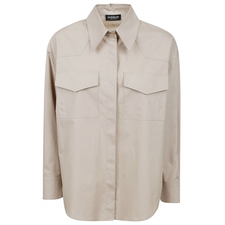 Dondup Camicia donna in popeline di cotone