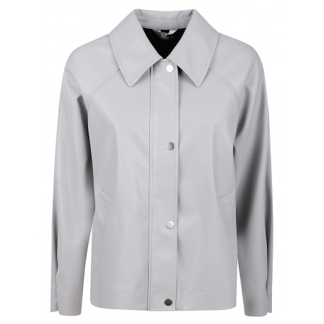 Max Mara Giubbotto donna in ecopelle grigio