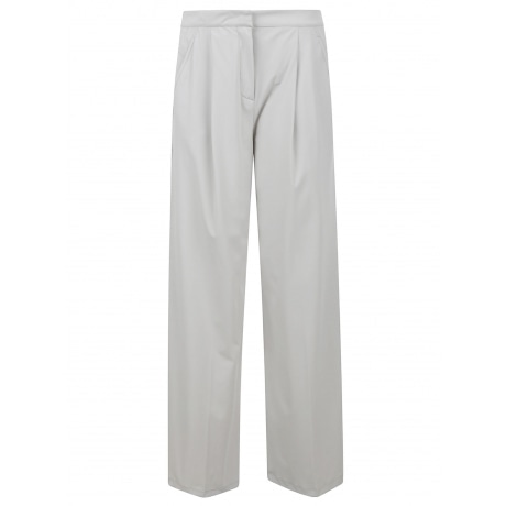 Max Mara pantalone donna in tessuto tecnico grigio