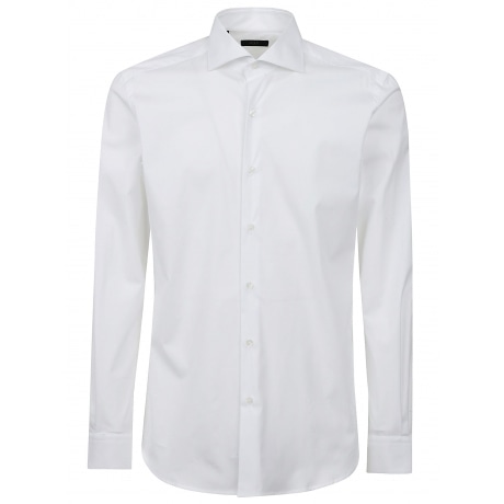 Fay cotone stretch collo francese