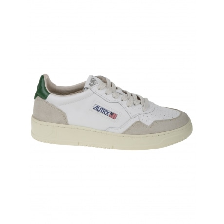Autry Scarpe verdi uomo in pelle e suede con lacci