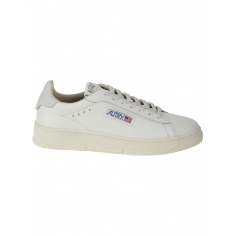 Autry Scarpe bianco uomo in pelle con lacci