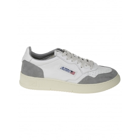 Autry Scarpe grigio uomo in pelle e suede con lacci