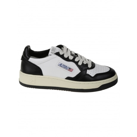 Autry scarpe donna in pelle bicolor bianco e nero