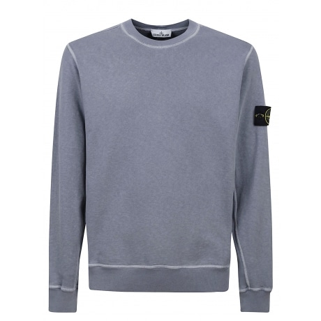 Stone Island Felpa avio uomo girocollo in cotone malfilè