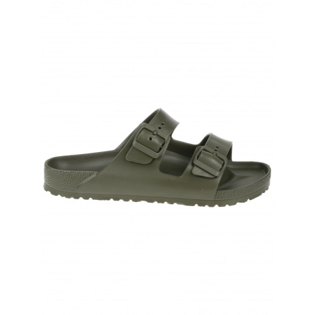 Birkenstock Sandali arizona verde uomo doppia fascia di gomma