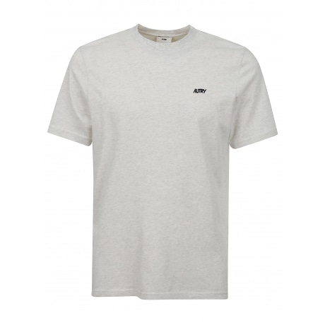 Autry t-shirt girocollo grigio uomo in cotone