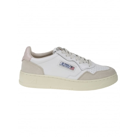 Autry Scarpe rosa donna in pelle e camoscio