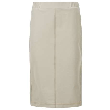 Max Mara Gonna donna in cotone effetto denim sabbia
