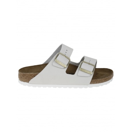 Birkenstock Sandali arizona bianco donna doppia fascia nabuk