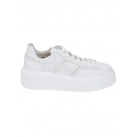 Hogan Scarpe H-Stripes  bianco donna in pelle