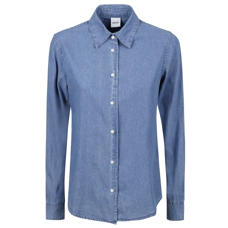 Aspesi Camicia jeans donna blu in cotone