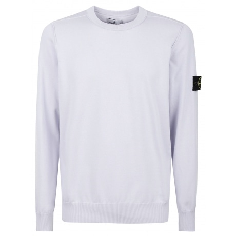 Stone Island Maglia glicine uomo girocollo in cotone morbido