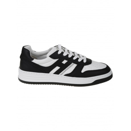 Hogan scarpe h630 uomo in pelle liscia e nappa