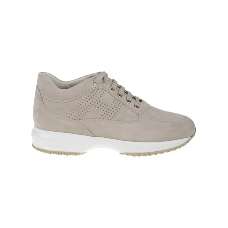 Hogan Scarpe interactive beige in pelle scamosciata