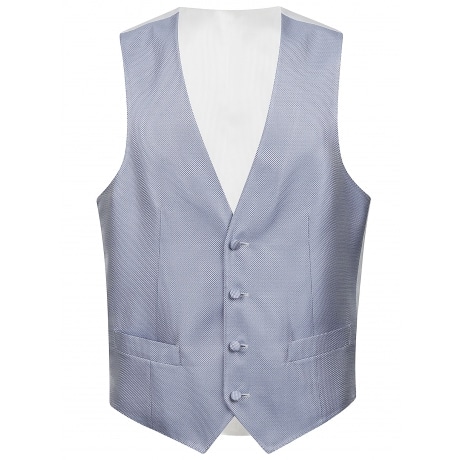 Corneliani gilet uomo celeste in seta