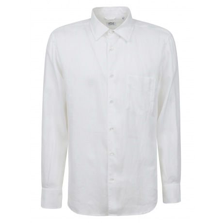 Aspesi Camicia uomo azzurro in lino