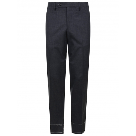 Rota pantalone uomo grigio scuro in lana