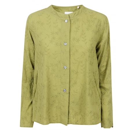 Robert Friedman Camicia donna in pizzo sangallo verde