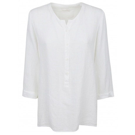 Robert Friedman Camicia donna in lino bianco