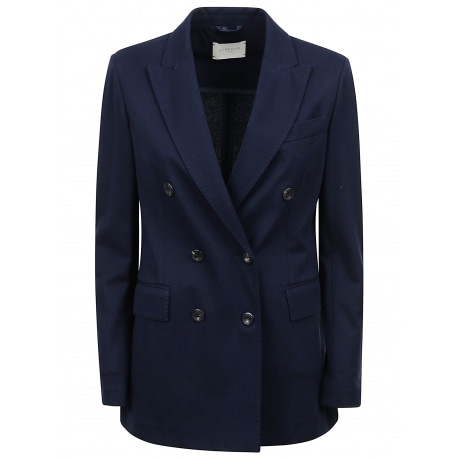 Circolo 1901 giacca doppiopetto donna in piquet blu