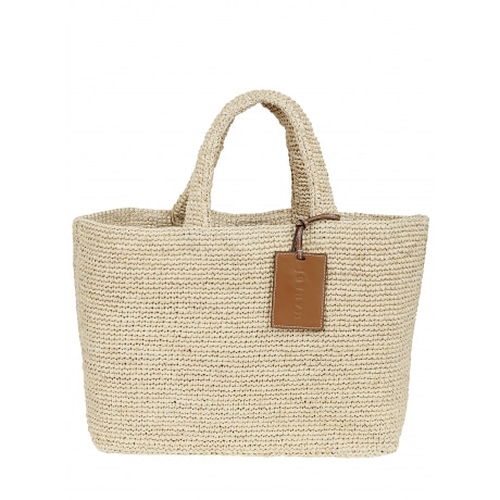 Manebi' borsa donna media in rafia naturale