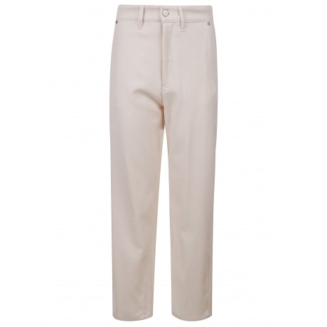 Pantaloni donna in denim stretch rosa 