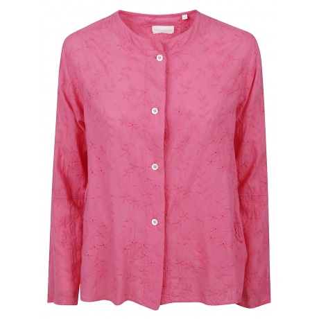Robert Friedman Camicia donna in pizzo sangallo rosa