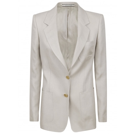 Tagliatore giacca monopetto j-parigi donna beige in lino