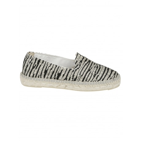 Manebi' espadrillas donna in rafia animalier con doppia suola