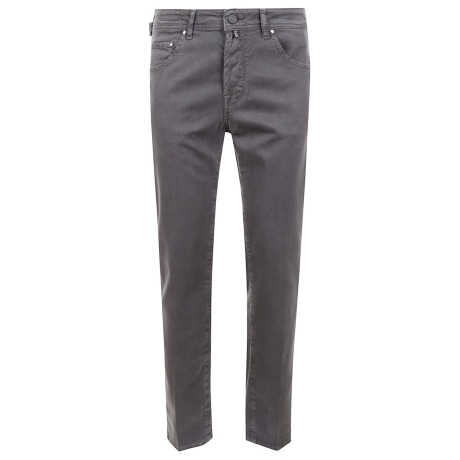 Jacob Cohen pantaloni uomo scott slim carrot  in denim di cotone grigio