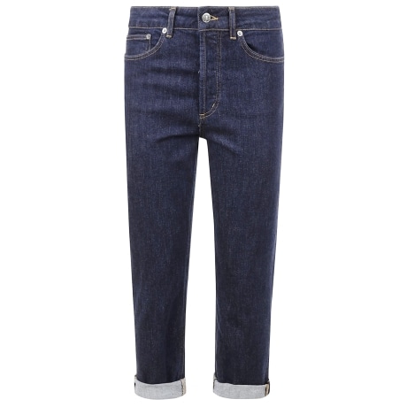 Dondup jeans donna loose fit in denim scuro