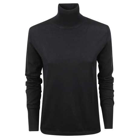 Aspesi maglia dolcevita donna in lana merino nero