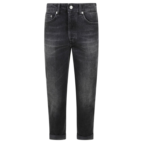 Dondup jeans donna loose fit in denim nero
