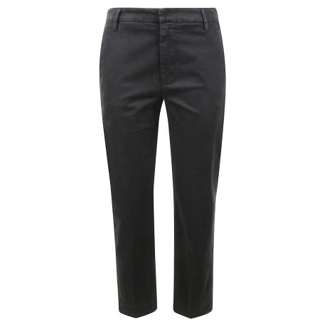 Dondup pantaloni donna in cotone nero