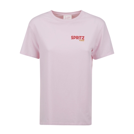 Saint Barth t-shirt donna spritz please in cotone rosa