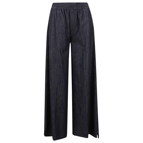 Dondup pantalone donna jogger elastico in vita blu scuro