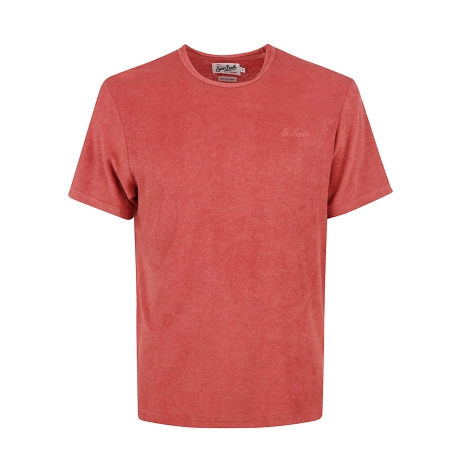 Saint Barth t-shirt uomo gary in spugna arancio