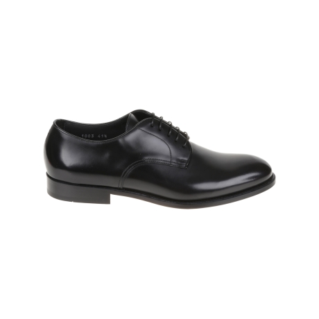 Doucal's scarpa uomo in pelle spazzolata nero