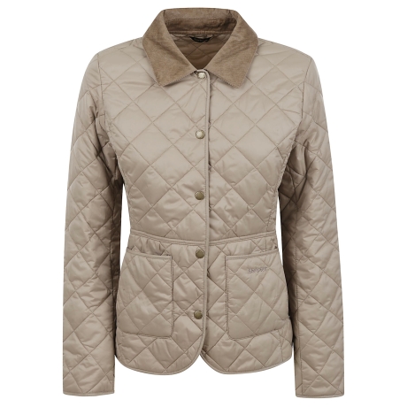 Barbour giacca donna trapuntata deveron in nylon beige