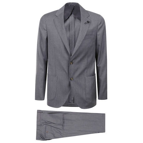 Lardini abito uomo in lana loro piana grigio