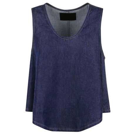 Dondup top canotta donna in denim