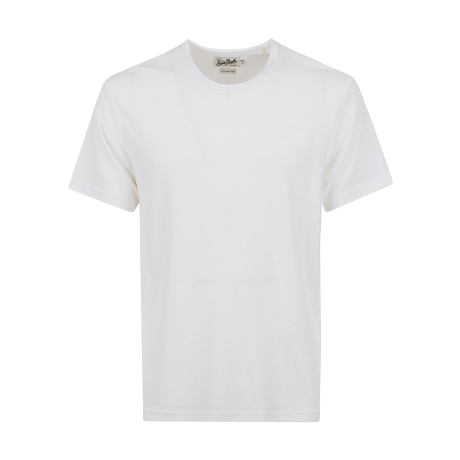 Saint Barth t-shirt uomo gary in spugna bianco