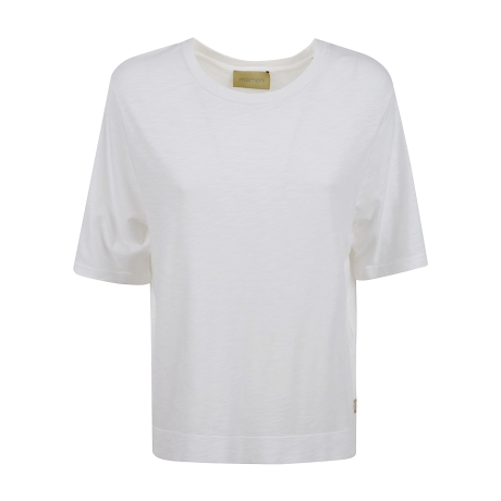 Momoni t-shirt donna in cotone bianco